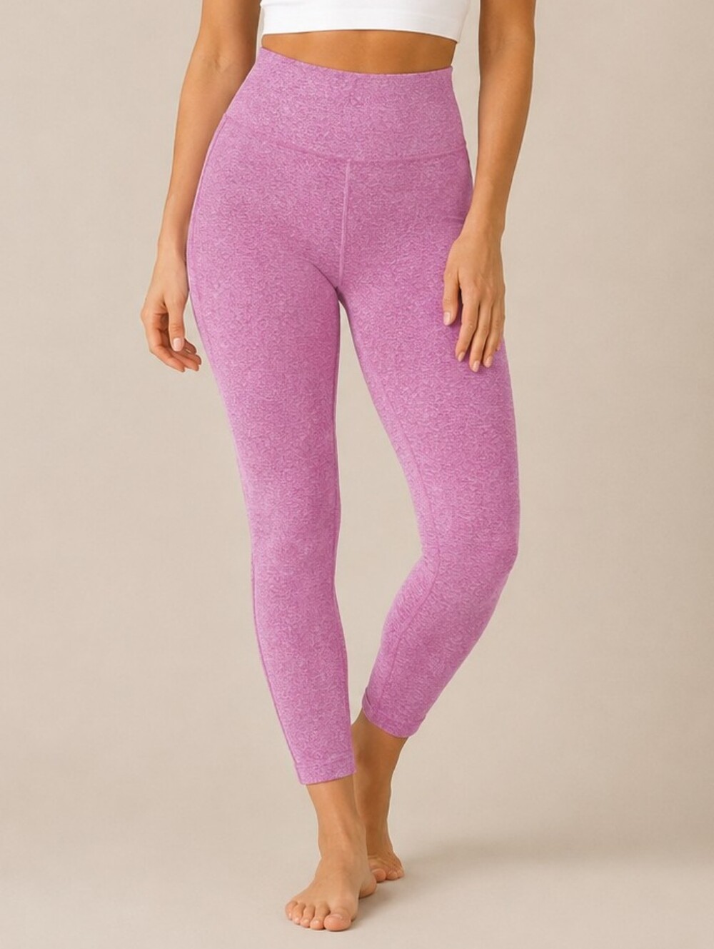 WKND Chasers Pink Yoga Pants Women Large High Rise Stretchy Leggings Compression